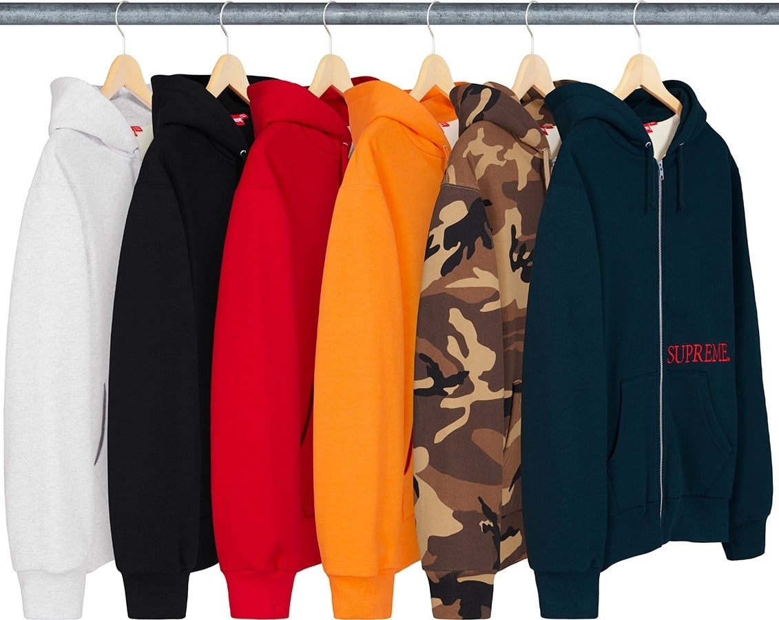 Thermal Zip Up Hooded Sweatshirt